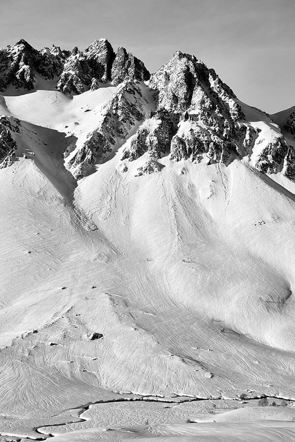 La Mitre sous la neige